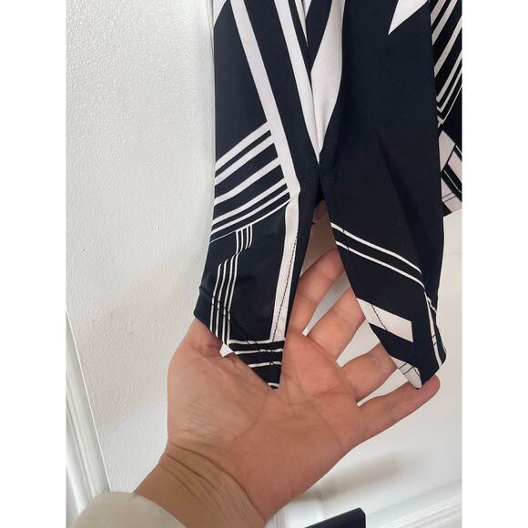 Woman’s Last Tango Tunic Sleeveless Black White Medium - Picture 6 of 9
